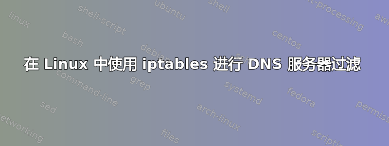 在 Linux 中使用 iptables 进行 DNS 服务器过滤