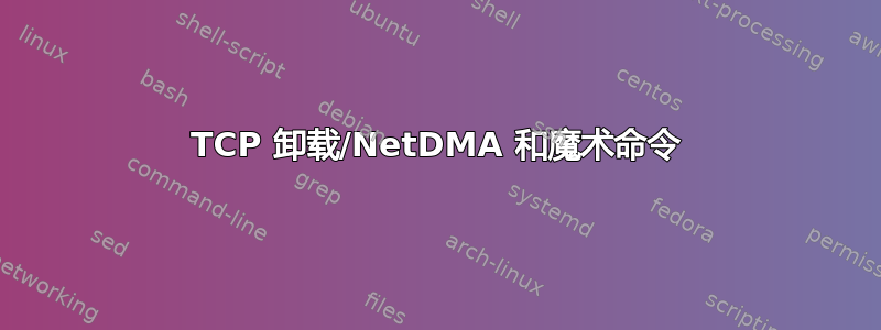 TCP 卸载/NetDMA 和魔术命令