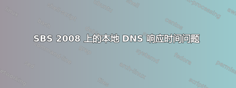 SBS 2008 上的本地 DNS 响应时间问题