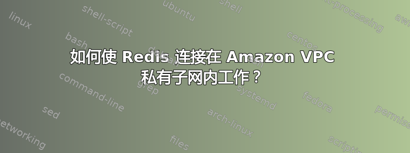 如何使 Redis 连接在 Amazon VPC 私有子网内工作？