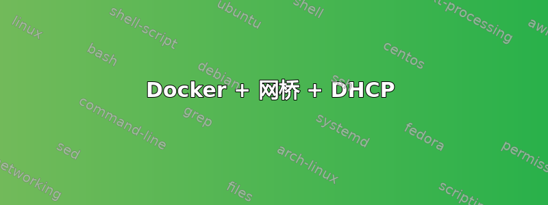 Docker + 网桥 + DHCP