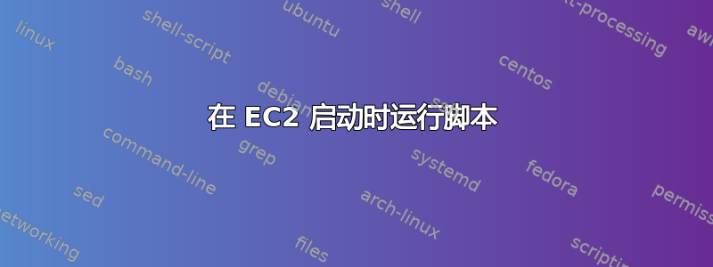 在 EC2 启动时运行脚本