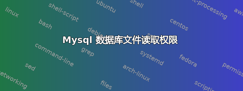 Mysql 数据库文件读取权限