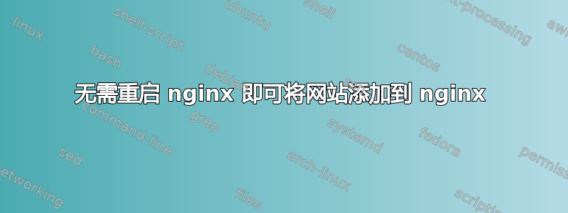 无需重启 nginx 即可将网站添加到 nginx