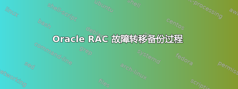 Oracle RAC 故障转移备份过程