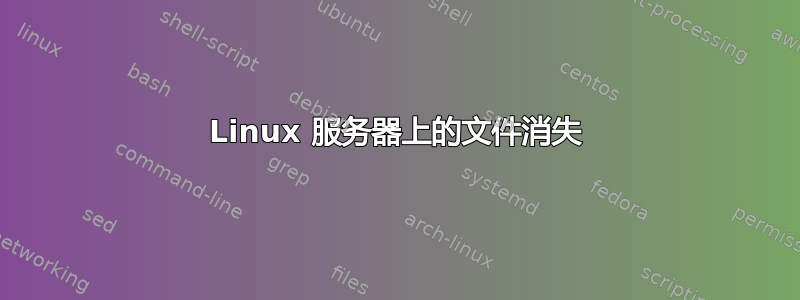 Linux 服务器上的文件消失