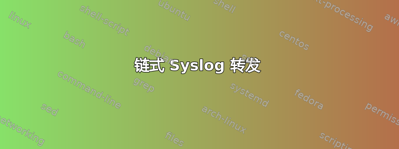 链式 Syslog 转发