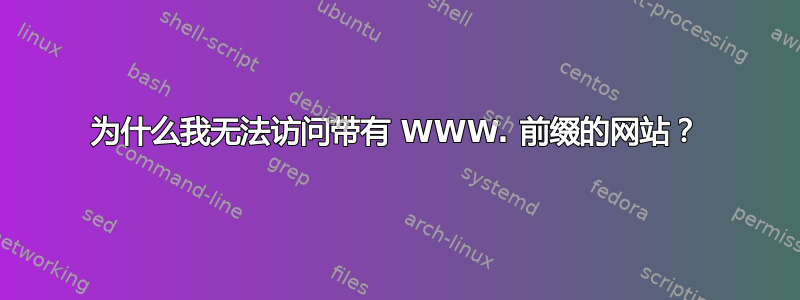 为什么我无法访问带有 WWW. 前缀的网站？