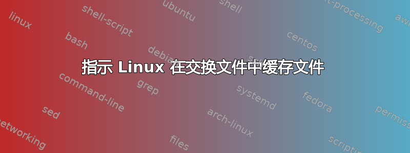 指示 Linux 在交换文件中缓存文件