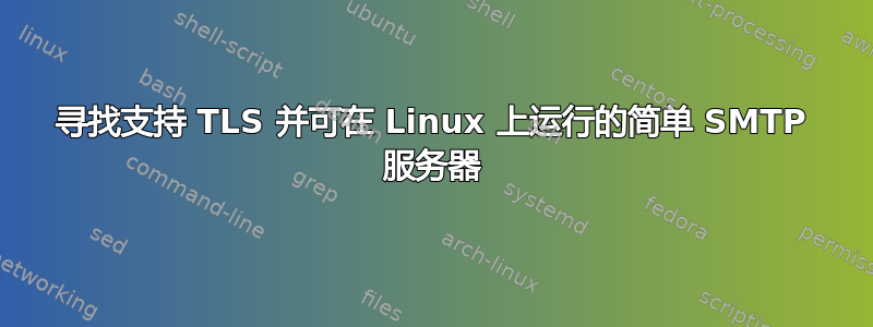 寻找支持 TLS 并可在 Linux 上运行的简单 SMTP 服务器