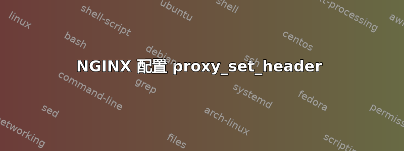 NGINX 配置 proxy_set_header