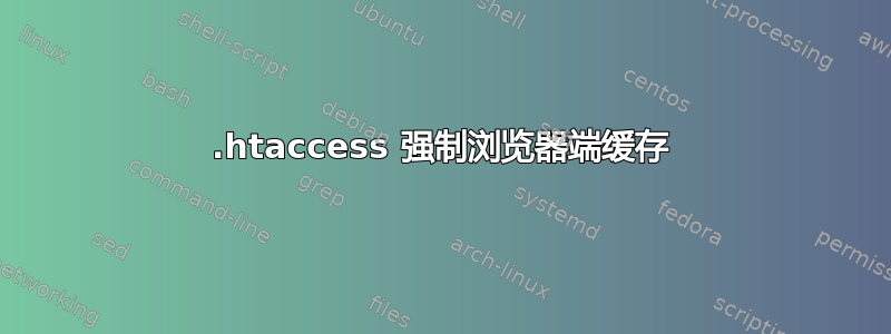 .htaccess 强制浏览器端缓存