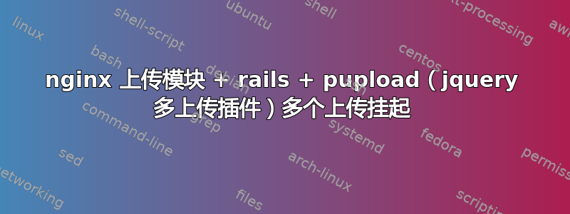 nginx 上传模块 + rails + pupload（jquery 多上传插件）多个上传挂起