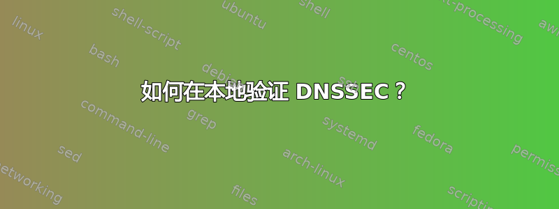 如何在本地验证 DNSSEC？