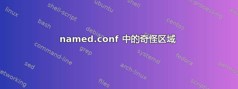 named.conf 中的奇怪区域