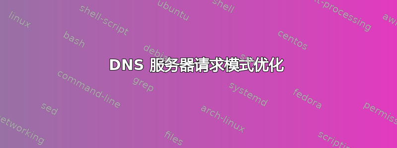 DNS 服务器请求模式优化