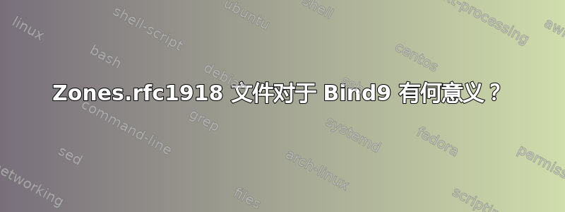 Zones.rfc1918 文件对于 Bind9 有何意义？