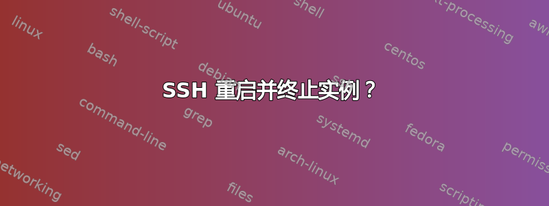 SSH 重启并终止实例？