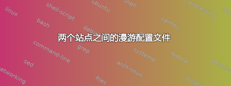 两个站点之间的漫游配置文件