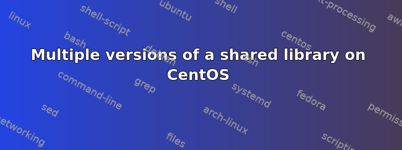 Multiple versions of a shared library on CentOS