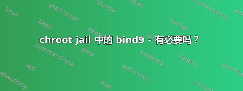 chroot jail 中的 bind9 - 有必要吗？