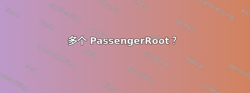 多个 PassengerRoot？