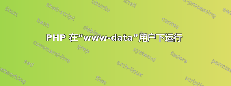 PHP 在“www-data”用户下运行