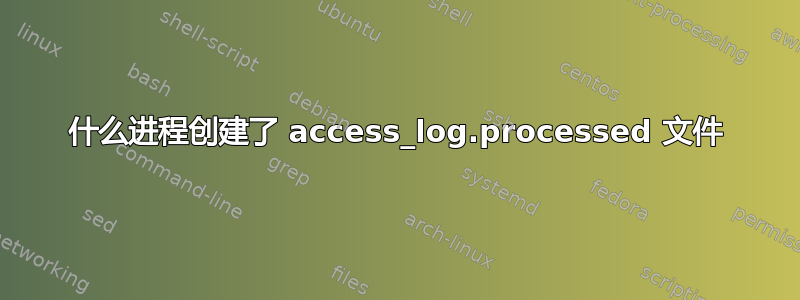 什么进程创建了 access_log.processed 文件