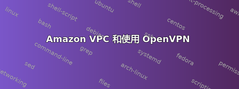 Amazon VPC 和使用 OpenVPN