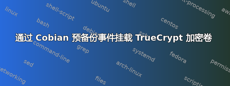 通过 Cobian 预备份事件挂载 TrueCrypt 加密卷