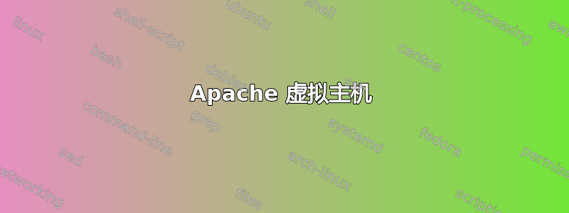 Apache 虚拟主机