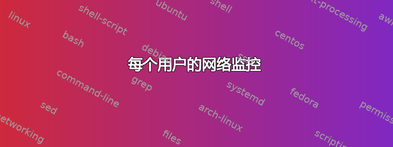 每个用户的网络监控