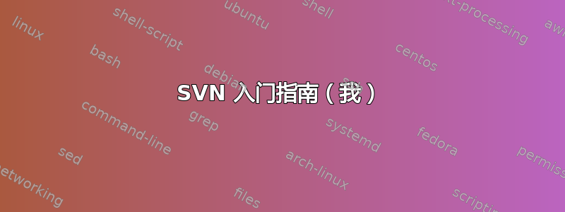 SVN 入门指南（我）