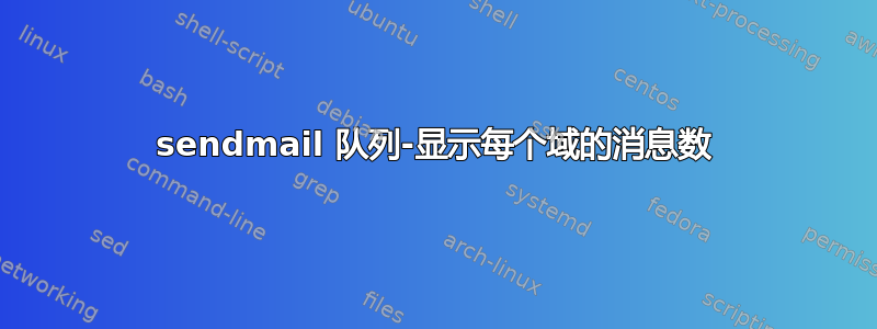 sendmail 队列-显示每个域的消息数