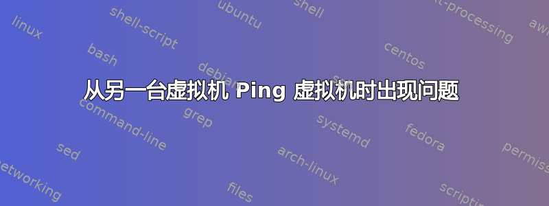 从另一台虚拟机 Ping 虚拟机时出现问题