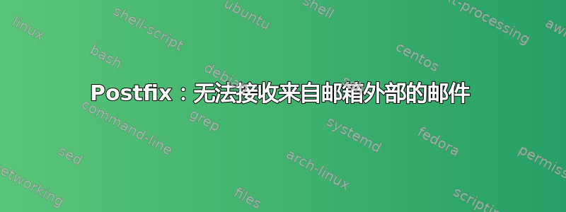 Postfix：无法接收来自邮箱外部的邮件