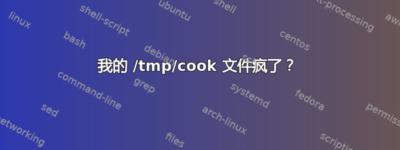 我的 /tmp/cook 文件疯了？