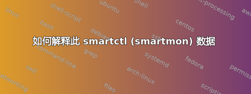 如何解释此 smartctl (smartmon) 数据