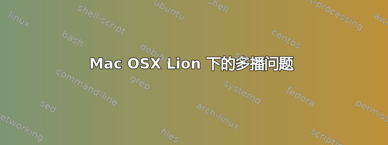 Mac OSX Lion 下的多播问题