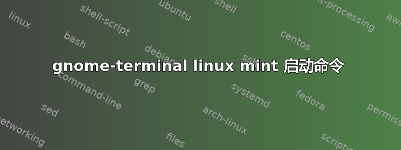 gnome-terminal linux mint 启动命令