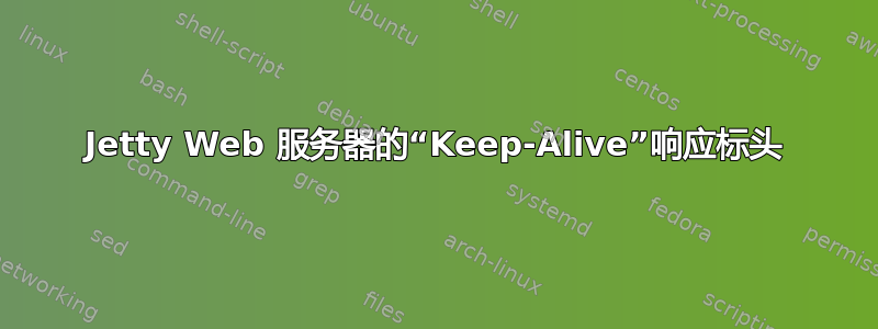 Jetty Web 服务器的“Keep-Alive”响应标头