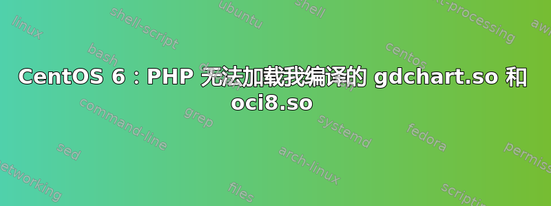 CentOS 6：PHP 无法加载我编译的 gdchart.so 和 oci8.so