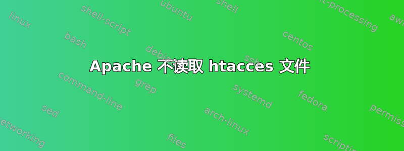 Apache 不读取 htacces 文件