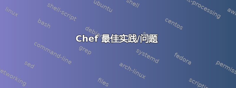 Chef 最佳实践/问题