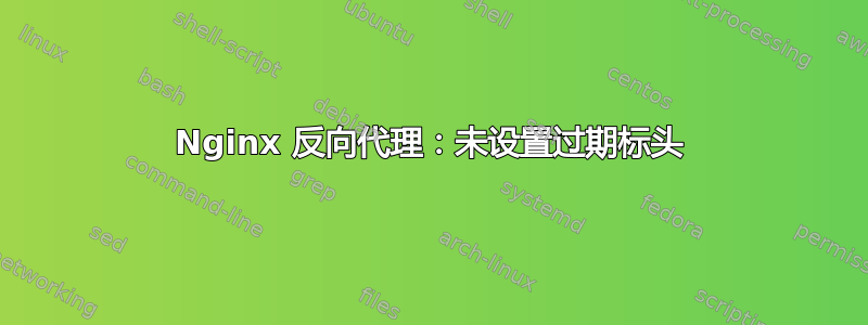 Nginx 反向代理：未设置过期标头