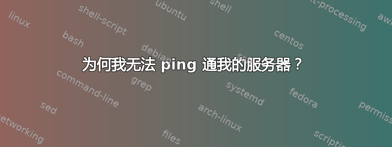 为何我无法 ping 通我的服务器？