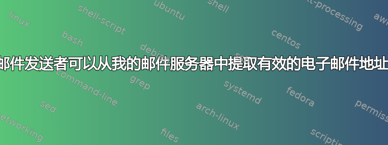 垃圾邮件发送者可以从我的邮件服务器中提取有效的电子邮件地址吗？