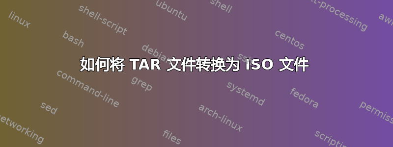 如何将 TAR 文件转换为 ISO 文件