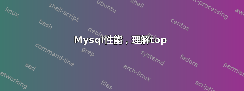 Mysql性能，理解top