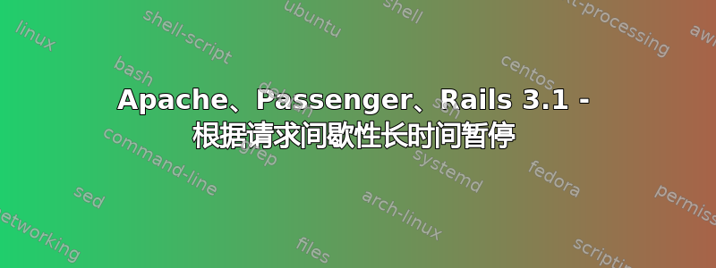 Apache、Passenger、Rails 3.1 - 根据请求间歇性长时间暂停